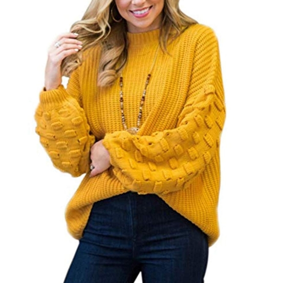 New Chunky oversized Pom Sweater - Picture 3 of 7